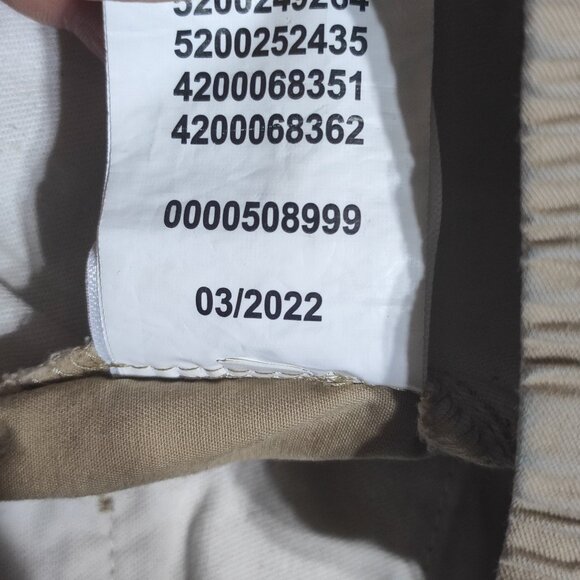 Vans Chino Loose pants men's size M cream colour Relaxed fit Range Elastic - Picture 8 of 11